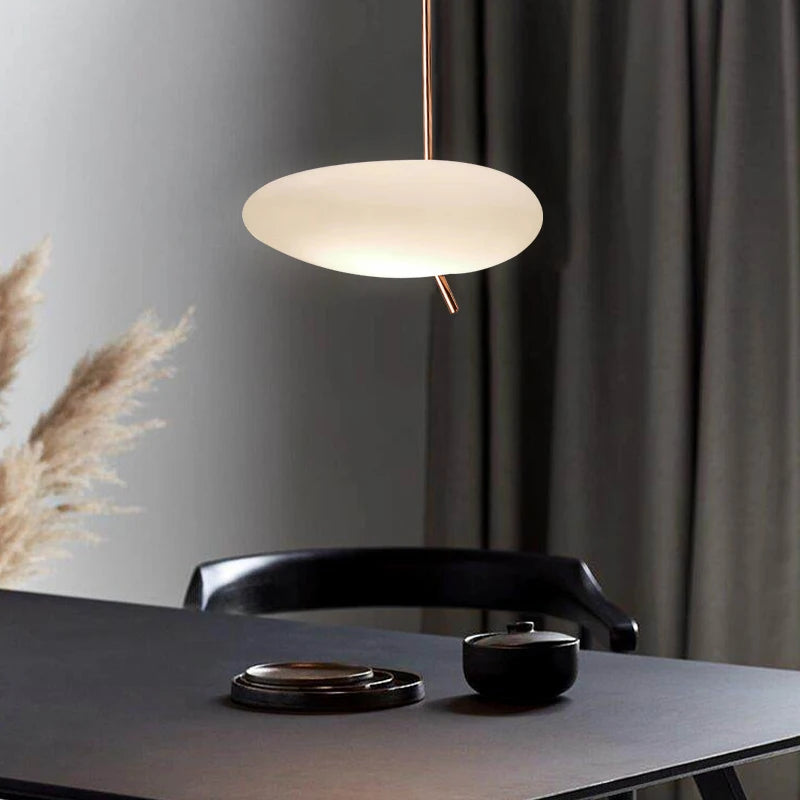 Creative pebble-shaped pendant light for interior decoration