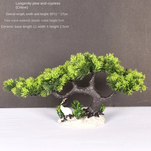 Artificial bonsai plant in plastic for interior decoration - vue 41 sur 41