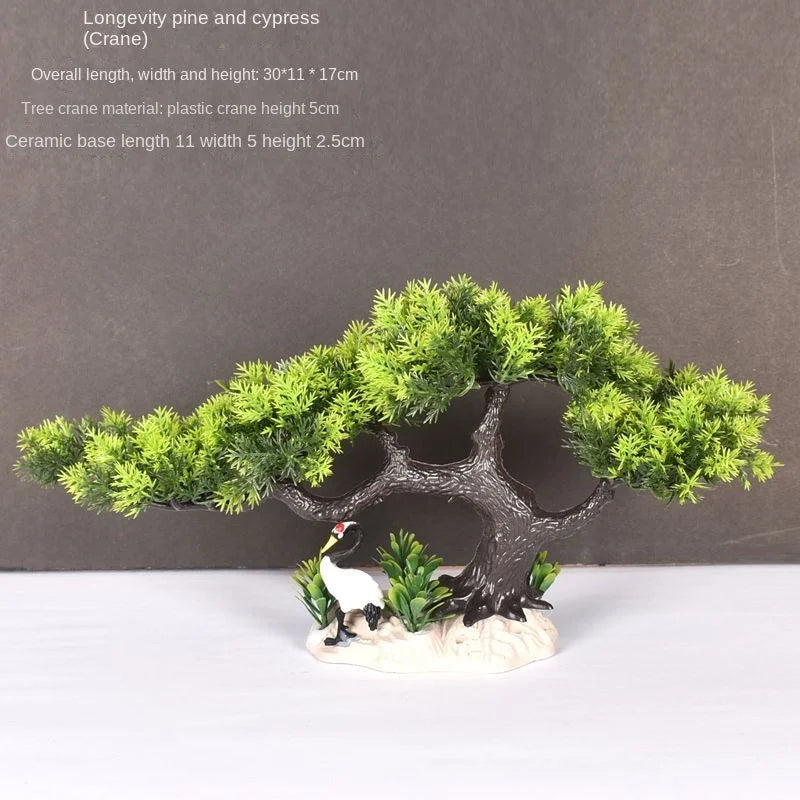 Artificial bonsai plant in plastic for interior decoration - vue 40 sur 41