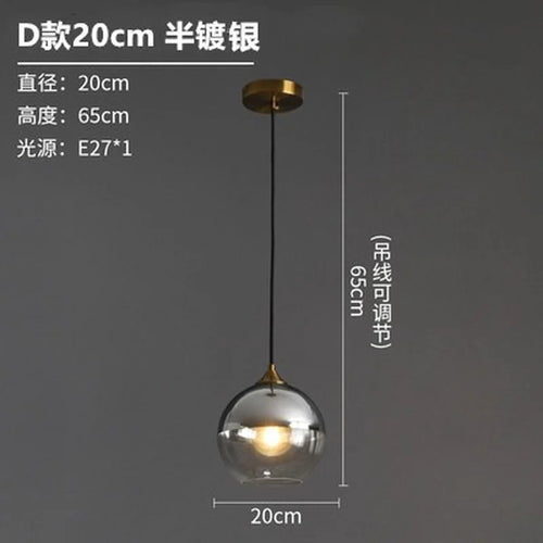 Nordic designer glass chandelier for interior decoration - vue 13 sur 26