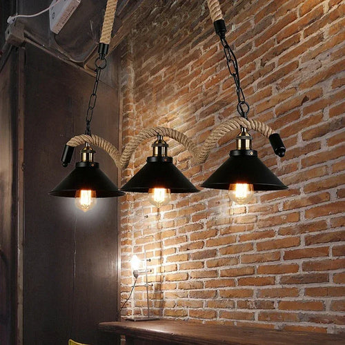 Vintage country style pendant light for a warm atmosphere - vue 4 sur 8