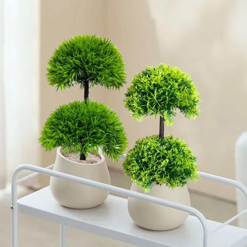 Artificial faux pine plant for indoor and outdoor decoration