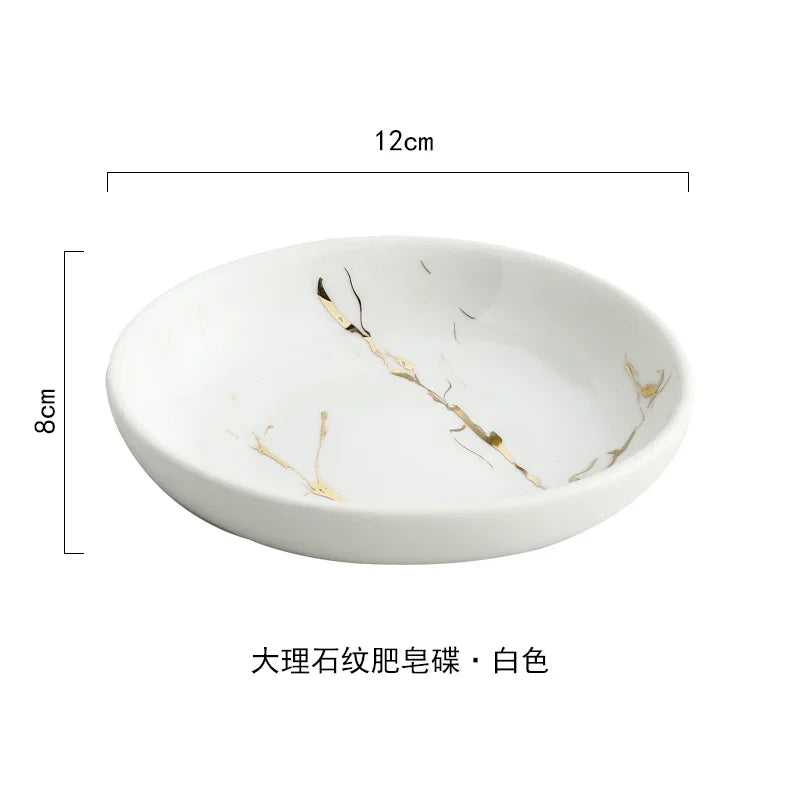 decorative ceramic bathroom set with accessories - vue 14 sur 24