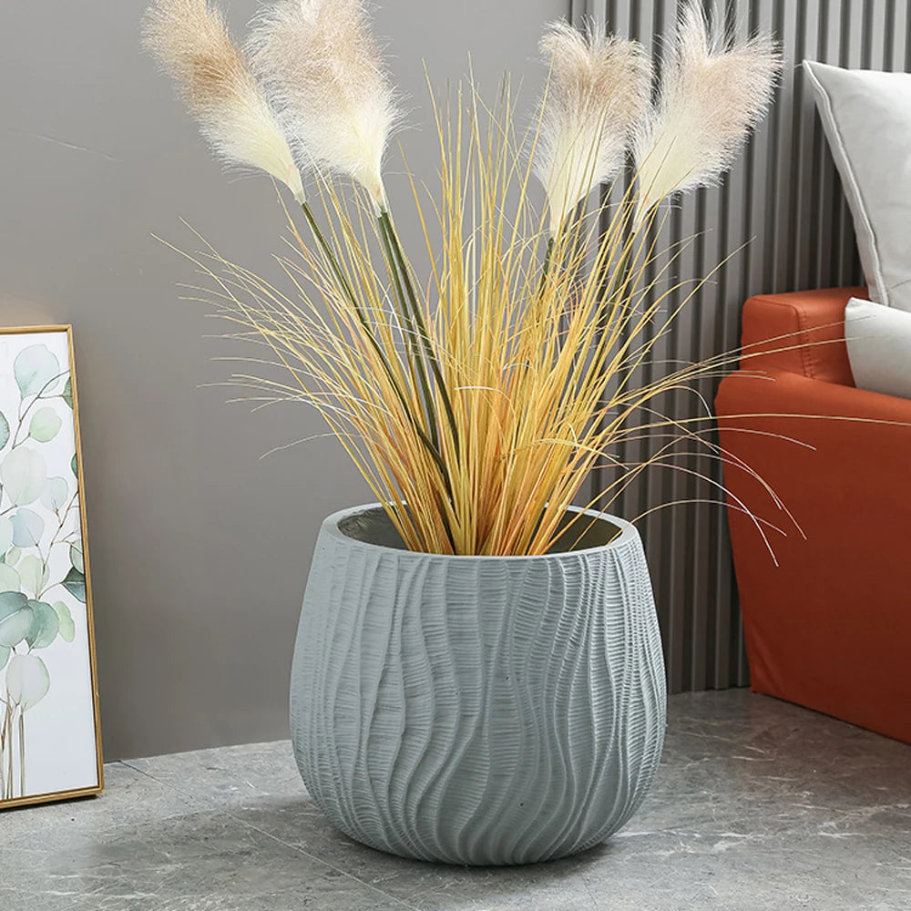 Modern silicone mould for lightweight luxury concrete flower pot