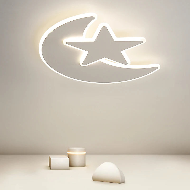 Modern LED ceiling light with remote control for indoor lighting