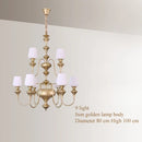 black copper led chandelier for elegant hotel decoration
