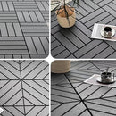 30x30 cm clip-together plastic floor tiles for terrace and balcony