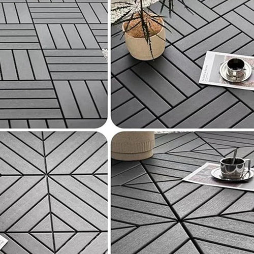 30x30 cm clip-together plastic floor tiles for terrace and balcony - vue 7 sur 7