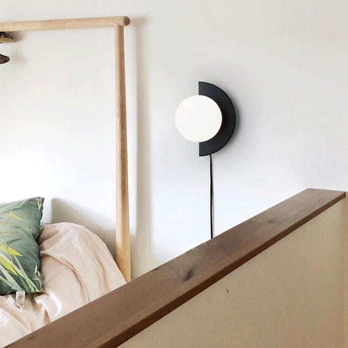 Nordic macaron half-circle LED wall light - vue 4 sur 10