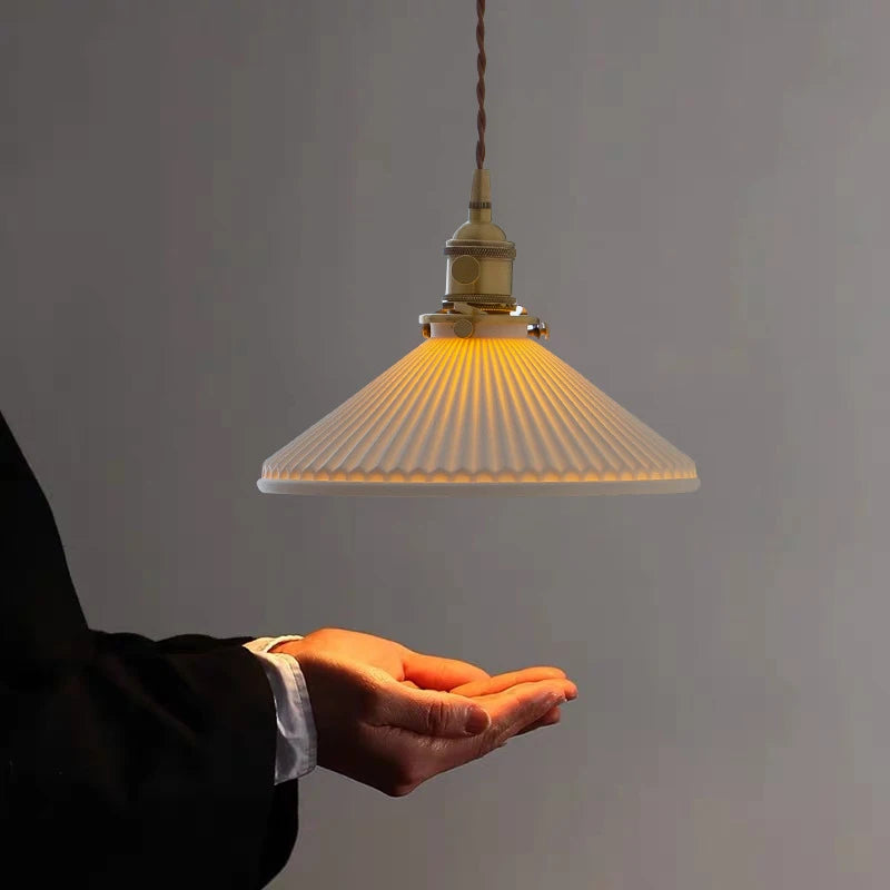 copper ceramic pendant light Nordic design vintage decorative
