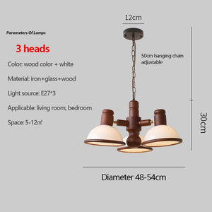 Romantic retro chandelier with LED lighting for interiors