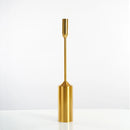 Gold plated metal candle holder for weddings and elegant decoration
