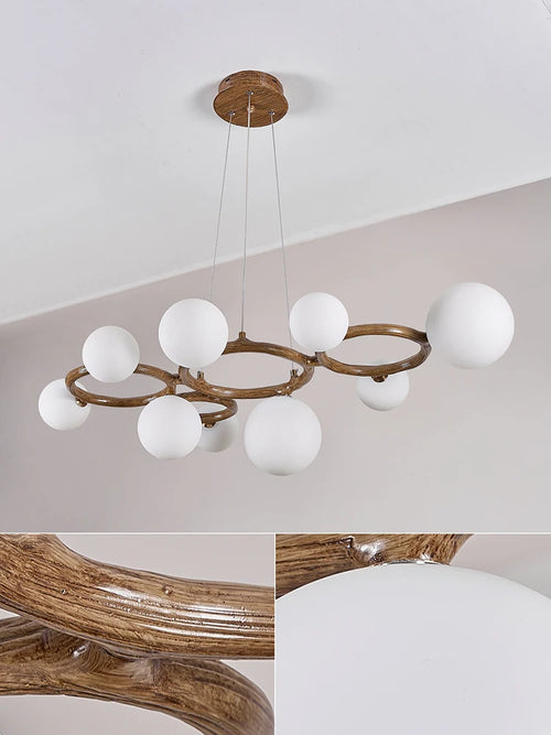 Wabi sabi pendant chandelier for stylish interior decoration - vue 7 sur 9