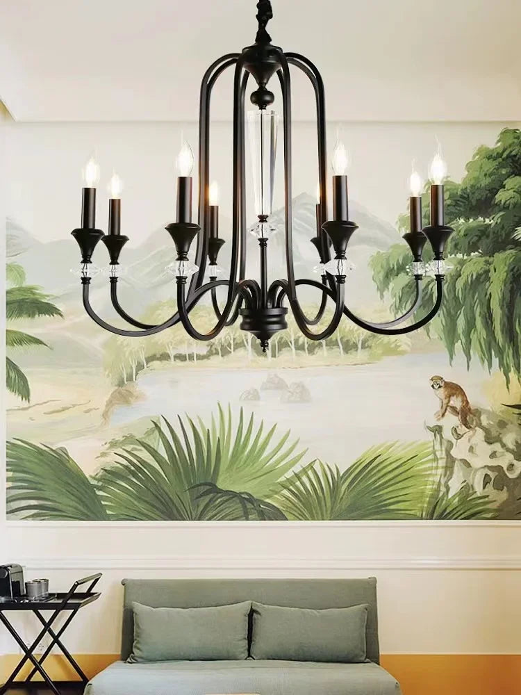 Retro luxury American style crystal chandelier - vue 4 sur 10