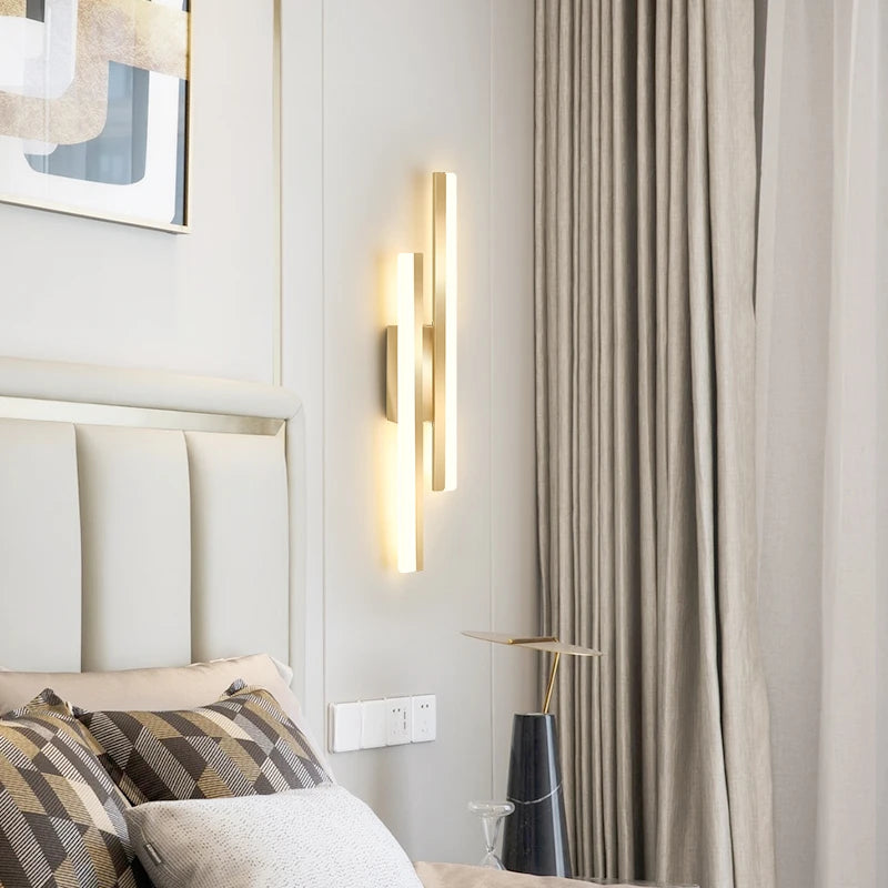 Long strip wall light simple modern Nordic design