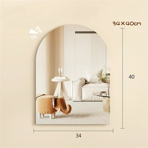 Decorative cloud-shaped unbreakable acrylic wall mirror for the home - vue 7 sur 15