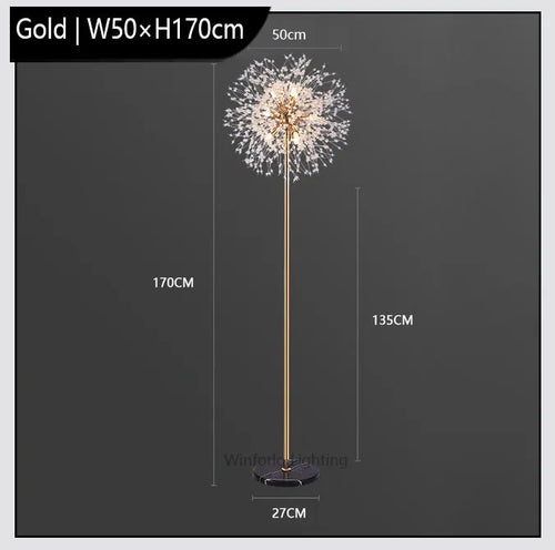 Luxury LED dandelion floor lamp Winfordo