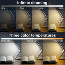 Foldable touch desk lamp with remote control and dimmable brightness