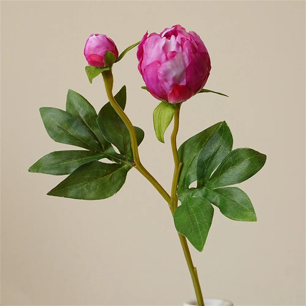 Artificial peony flower heads for decoration and crafts