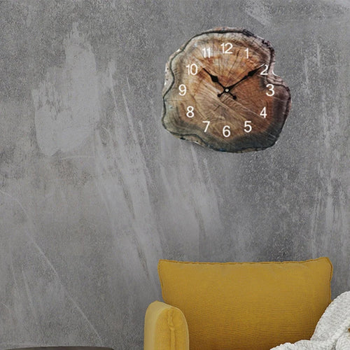horloge murale en bois design moderne pour décoration intérieure - vue 2 sur 7