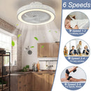 Dimmable LED ceiling light with 6 speeds and remote control modern