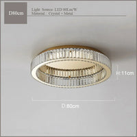 Luxurious crystal ceiling light for modern interior decor