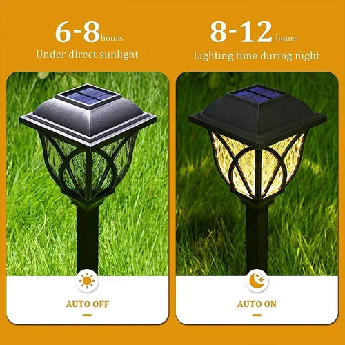 Waterproof outdoor solar LED lamp for garden path and courtyard - vue 8 sur 8