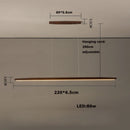Elegant dimmable wooden chandelier for modern interior lighting