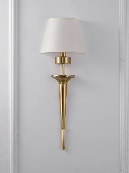 Classic copper LED wall light for home decor - vue 4 sur 7
