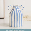 hand painted ceramic vase with fun decorative ears