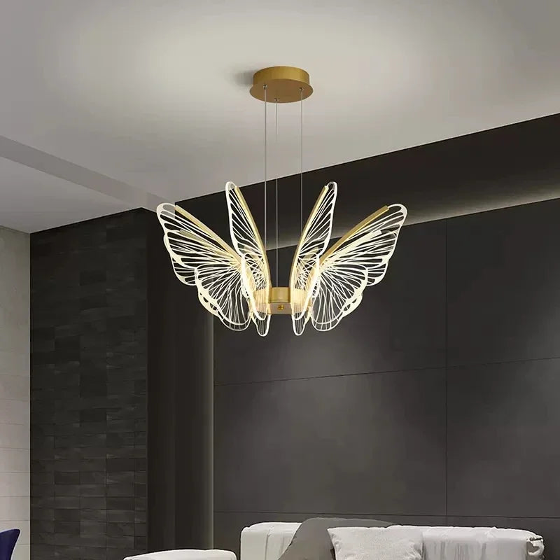 Modern butterfly pendant light for elegant interior decor