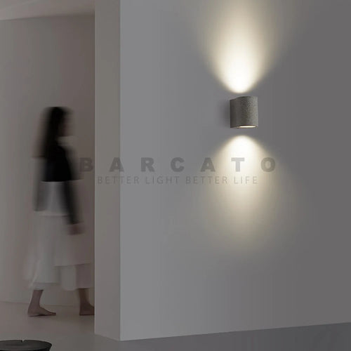 Creative terrazzo cement wall light - vue 3 sur 9