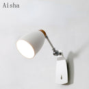 Simple creative Nordic wall light with switch decorative