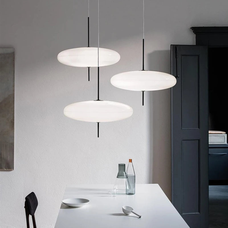 decorative modern pendant light with adjustable flat wire
