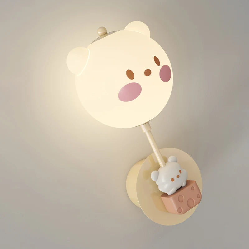 Cute wall light for modern and cosy children's bedroom - vue 6 sur 14