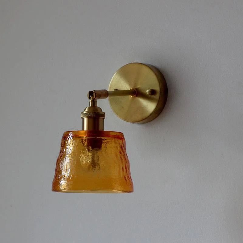Vintage glass wall light for interior decoration