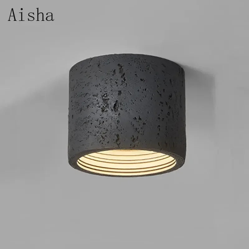 Wabi-sabi style nordic LED ceiling light for interior decor