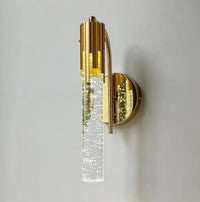 Decorative crystal LED wall light for modern interiors