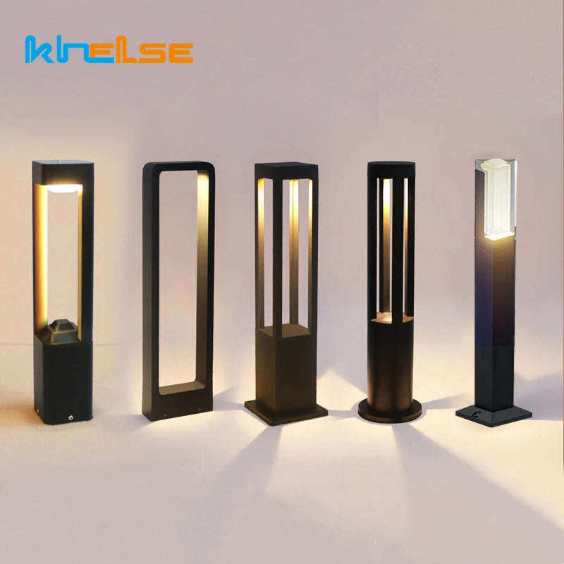 Simple outdoor LED lamp for garden and landscape lighting