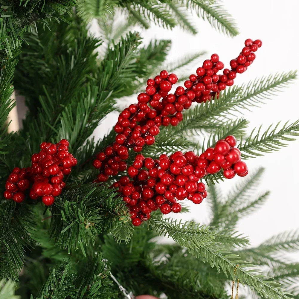 Artificial berry branch for Christmas decoration - vue 3 sur 12