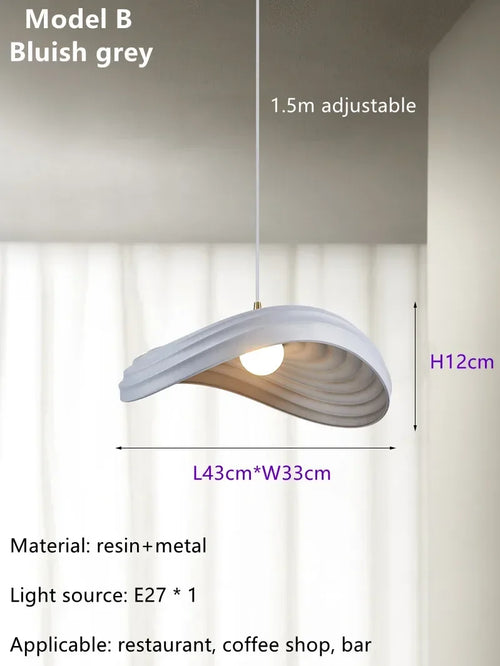 Modern Nordic designer art pendant for interior decoration - vue 10 sur 18