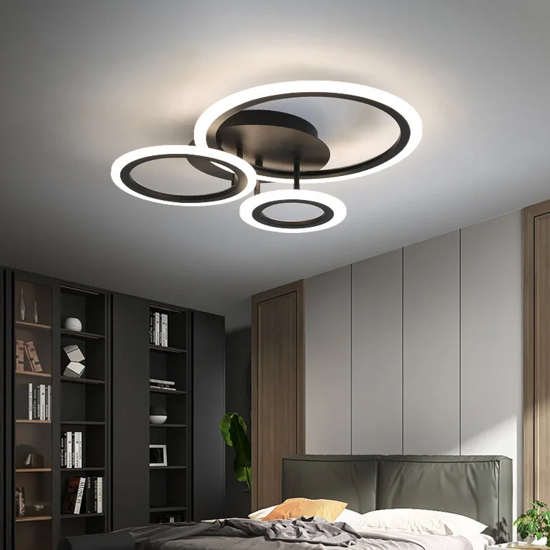 Modern ring chandelier for decorative indoor lighting