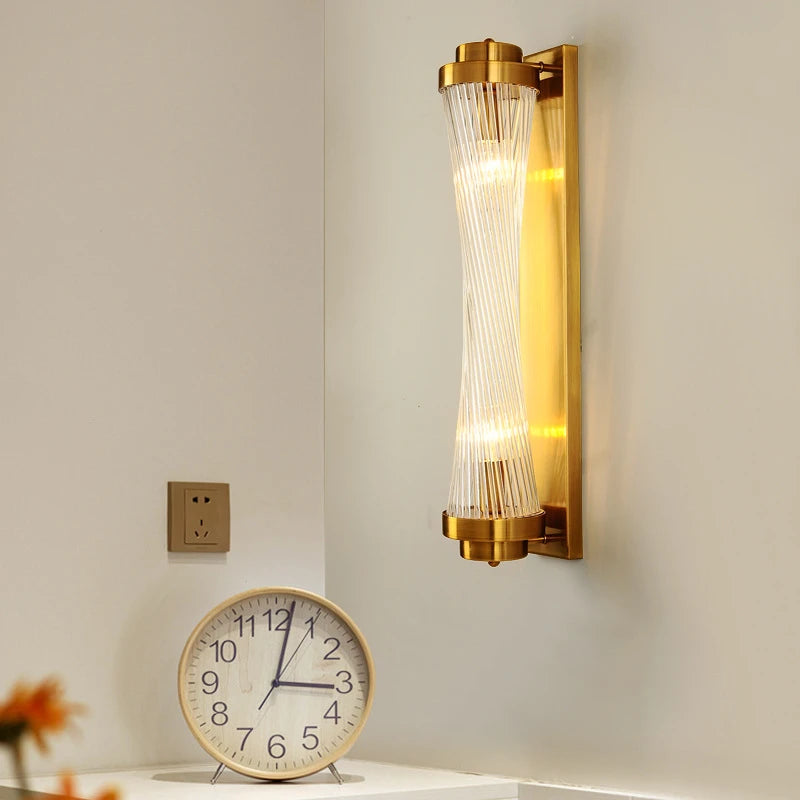 Postmodern crystal wall light with LED