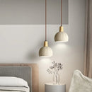 Modern wood and marble chandelier for elegant interiors
