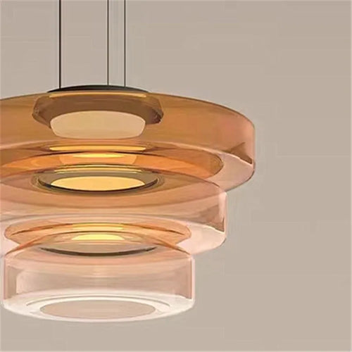 Levels series glass pendant light for modern decor - vue 7 sur 24