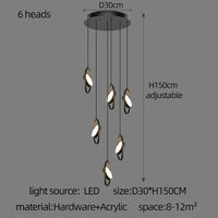 Oval ring pendant light