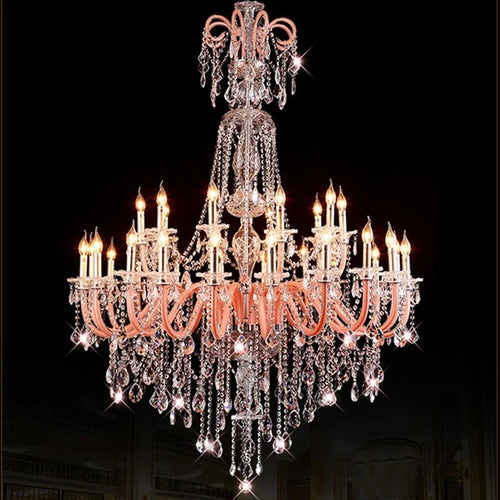 Modern crystal chandelier for elegant interior decor - vue 5 sur 12