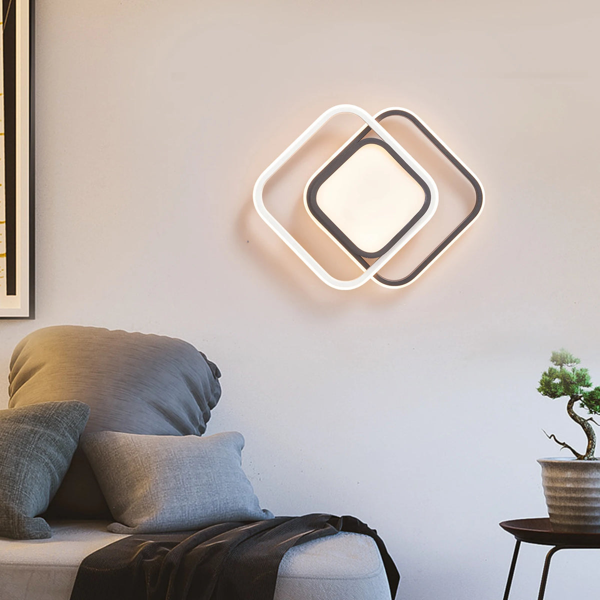 Modern LED chandelier for elegant and contemporary interiors - vue 6 sur 8