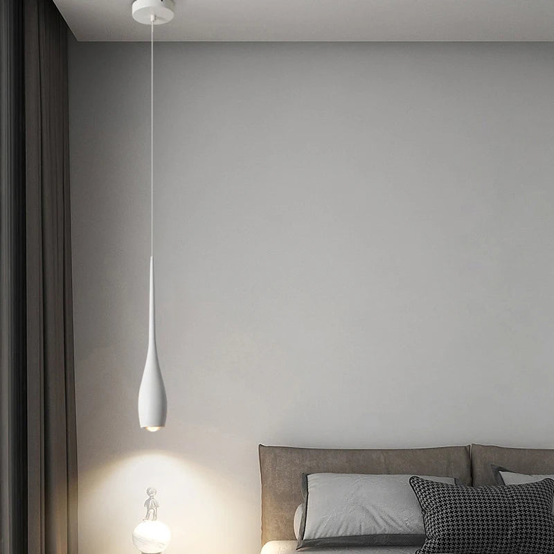 Modern hanging bedside lamp for reading and studying