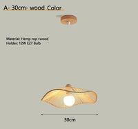 Wabi-sabi hemp rope pendant chandelier